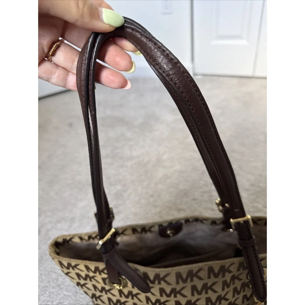 Michael Kors Signature Logo Tassel Bag w/‎ Leather Straps